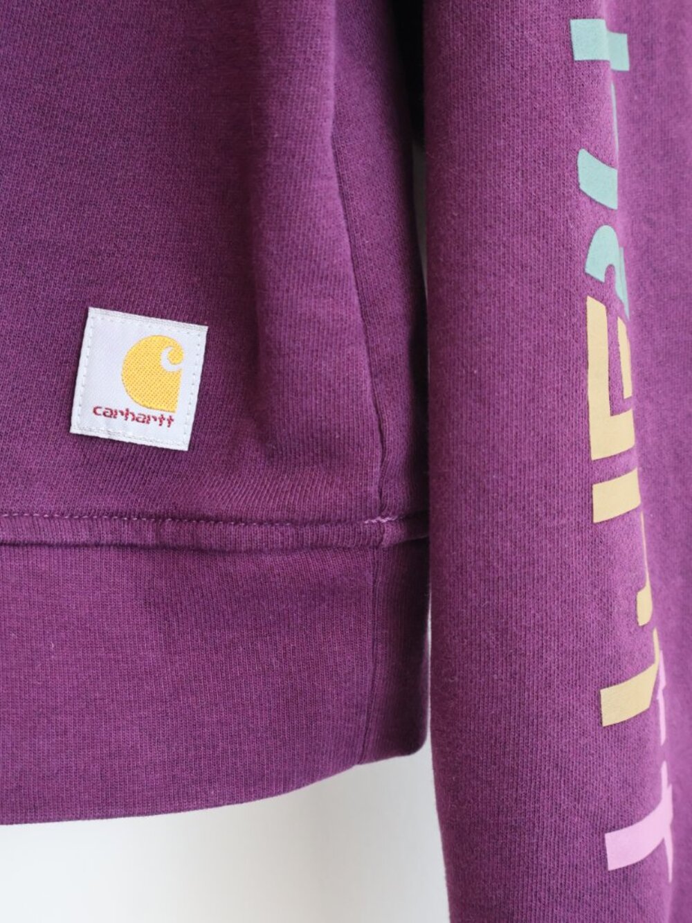 Size M - Carhartt TENCEL™ Fiber Series - Sleeve Graphic Sweatshirt - Eggplant - Picture 5 of 16